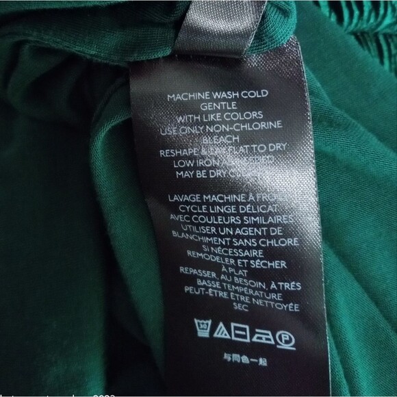 NWOT Anthropologie Maeve Adrienne Twist Back Velvet Midi Dress Green Size Small - Picture 9 of 10